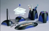 HAN Stiftehalter Köcher schwarz/blau 6, 5 x 4, 9 x 8, 8 cm Schwarz