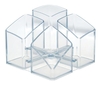 HAN Stiftehalter Stifteköcher Scala transparent 12, 5 x 12, 5 x 10, 0 cm Transparent
