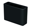 HAN Stiftehalter Stifteköcher Smart-Line schwar 13, 5 x 4, 0 x 9, 8 cm Schwarz