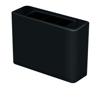 HAN Stiftehalter Stifteköcher Smart-Line schwar 13, 5 x 4, 0 x 9, 8 cm Schwarz