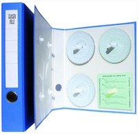 HAUG Diagrammscheibenordner 5 cm DIN A4 Kunststoff blau