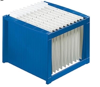 helit Hängeregistraturkörbe Haengeregistraturgestell,  blau DIN A4 36, 0 x 38, 0 x 27, 2 cm