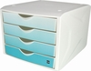 helit Schubladenboxen the chameleon H6129532 DIN A4 26, 2 x 33, 0 x 21, 2 cm