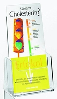 helit Tischprospekthalter Tischprospekth. 1x 1/3 A4 2st 1/3 DIN A4 1-Fach Transparent
