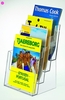 helit Tischprospekthalter Tischprospekth. 4x A4 DIN A4 4-Fach Transparent