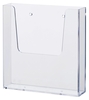 helit Wandprospekthalter Wand-Prospekthalter A5 hoch A5 1-Fach Transparent