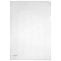 herlitz Aktenhülle DIN A4 transparent genarbt 0, 19 mm - 10 Stück