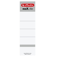 herlitz Einsteck-Rückenschilder für 8, 0 cm Rückenbreite - weiß