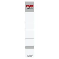 herlitz Einsteck-Rückenschilder maX.file weiß - 10 Stück