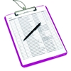 herlitz Klemmbrett DIN A4 opak beere