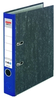 herlitz Ordner 5 cm DIN A4 Karton blau marmoriert