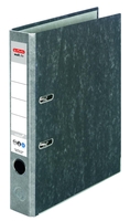 herlitz Ordner 5 cm DIN A4 Karton grau marmoriert