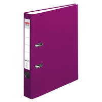 herlitz Ordner 5 cm DIN A4 Kunststoff brombeer