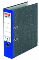 herlitz Ordner 8 cm DIN A4 Karton blau marmoriert