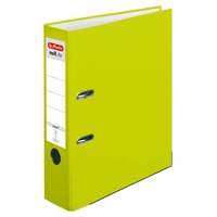 herlitz Ordner 8 cm DIN A4 Kunststoff neon grün