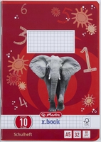 herlitz Schulhefte herlitz Heft A5 kar.RD Lin 10 kariert DIN A5 32