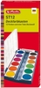 herlitz Wasserfarbkasten schwarz,  braun,  ocker,  hellgrün,  grün,  blau,  türkis,  lila,  rosa,  rot,  orange,  gelb 12 Farben