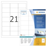HERMA Adress-Etiketten 10301 63, 5 x 38, 1 mm weiß