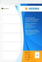 HERMA Adress-Etiketten Adress-Etiketten, 94x47 240St 94, 0 x 47, 0 mm weiß