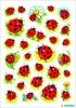 HERMA Aufkleber Sticker Marienkäfer+Blume Glücksbringer