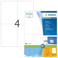 HERMA Etiketten 4676 weiß 105, 0 x 148, 0 mm - 400 Stück