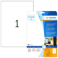 HERMA Folien-Etiketten Folien-Etik.210x297 transp. 210, 0 x 297, 0 mm Transparent