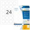 HERMA Folien-Etiketten Folien Etik.Tranp., Ø 40mm 40, 0 x 40, 0 mm Transparent