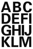 HERMA Klebebuchstaben Sticker Buchstaben A-Z schwarz Buchstaben A-Z