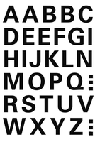 HERMA Klebebuchstaben Sticker Buchstaben A-Z schwarz Buchstaben A-Z