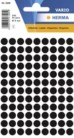 HERMA Klebepunkte Markierungspunkte schwarz Ø 8, 0 mm Schwarz