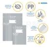 Herma PP- Heftschoner A4 gelb