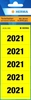 HERMA Rückenschilder Inhaltsschild 2021, gelb 60, 0 x 26, 0 mm Gelb