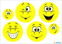 HERMA reflektierende Aufkleber Herma Reflektorsticker Face Smiley