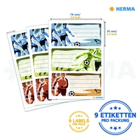 HERMA Schuletiketten Schuletiketten Fußball Fussball