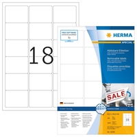 HERMA Universaletiketten 10302 63, 5 x 46, 6 mm weiß