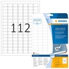 HERMA Universaletiketten 4211 25, 4 x 16, 9 mm weiß