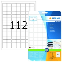 HERMA Universaletiketten 4334 25, 4 x 16, 9 mm weiß