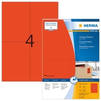 HERMA Universaletiketten 4397 105, 0 x 148, 0 mm Rot