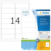HERMA Universaletiketten 4678 99, 1 x 38, 1 mm weiß