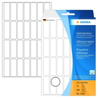 HERMA Vielzweck-Etiketten Vielzwecketik.13x40,  weiß 40, 0 x 13, 0 mm weiß