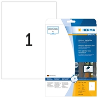 HERMA Wetterfeste Etiketten 210, 0 x 297, 0 mm weiß
