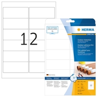 HERMA Wetterfeste Etiketten 99, 1 x 42, 3 mm weiß