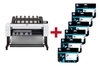 HP DesignJet T1600dr Großformatdrucker Plotter inkusive zusätzlichem HP Tintenset 730
