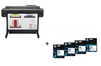 HP DesignJet T650 Tintenstrahl-Großformatdrucker inklusive zusätzlichem HP Tintenset 712