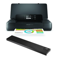 HP OfficeJet 200 Mobile Tintenstrahldrucker CZ993A + HP Lithium-Ionen Drucker-Akku M9L89A