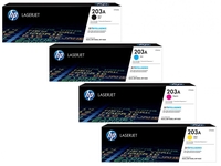 HP Origina l203A Toner - 5er Multipack (2x CF540A,  CF541A,  CF543A,  CF542A)