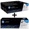 HP Original 125A Toner 4er Set schwarz; cyan,  magenta,  gelb