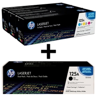 HP Original 125A Toner 5er Set schwarz (2),  cyan,  magenta,  gelb