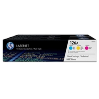 HP Original 126A Toner Tri-Pack cyan,  magenta,  gelb 1.000 Seiten (CF341A)
