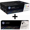 HP Original 131A Toner 4er Set schwarz hohe Kapazität,  cyan,  magenta,  gelb